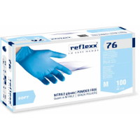 Reflexx 76 nitrilhandsker blå str. S 100stk