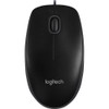Logitech B100 Optisk mus kablet sort