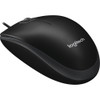 Logitech B100 Optisk mus kablet sort