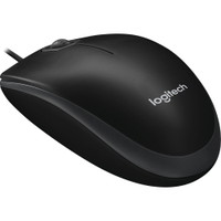 Logitech B100 Optisk mus kablet sort