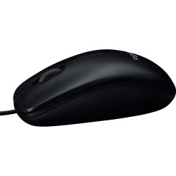 Logitech B100 Optisk mus kablet sort