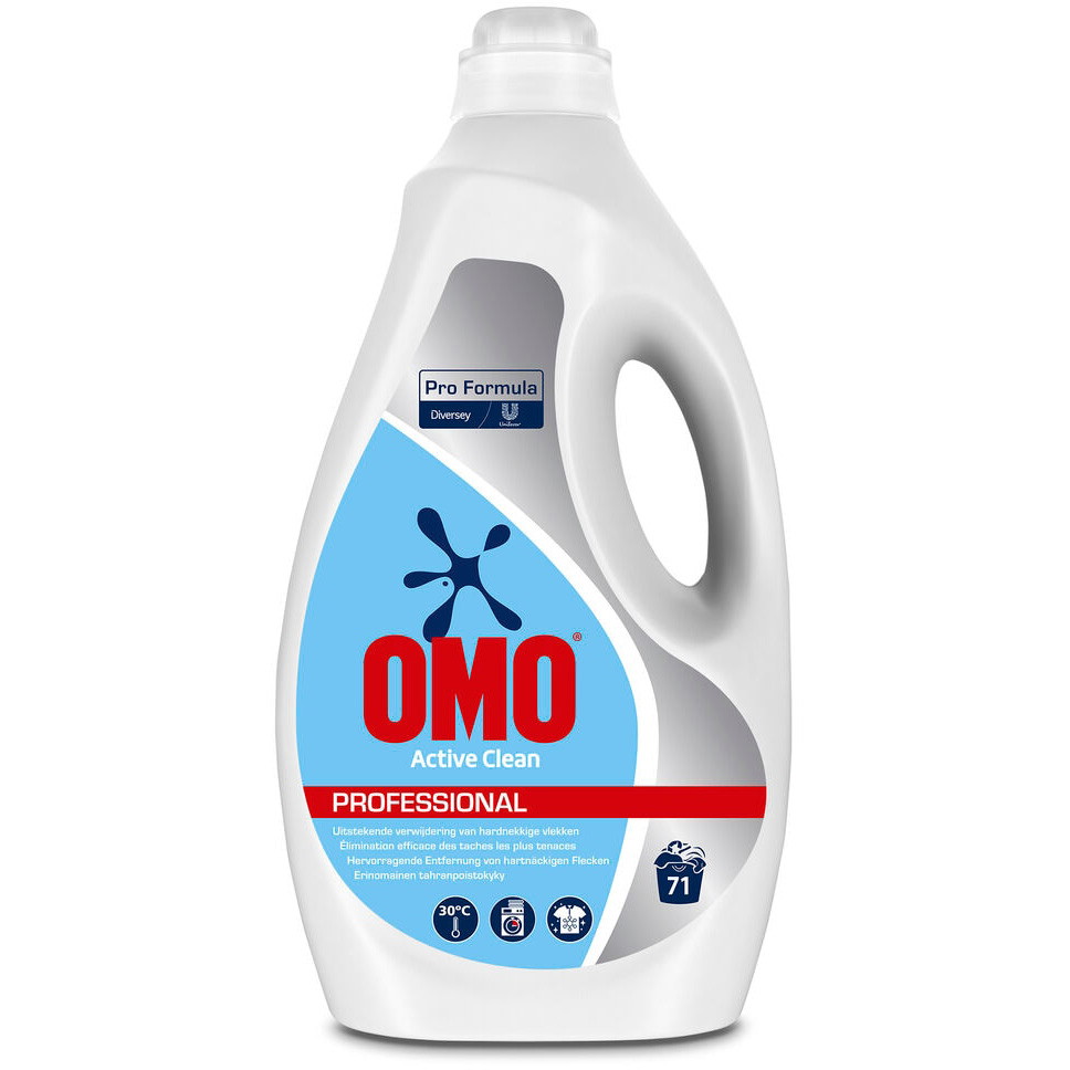 Omo Pro Active Clean flydende vaskemiddel 5L