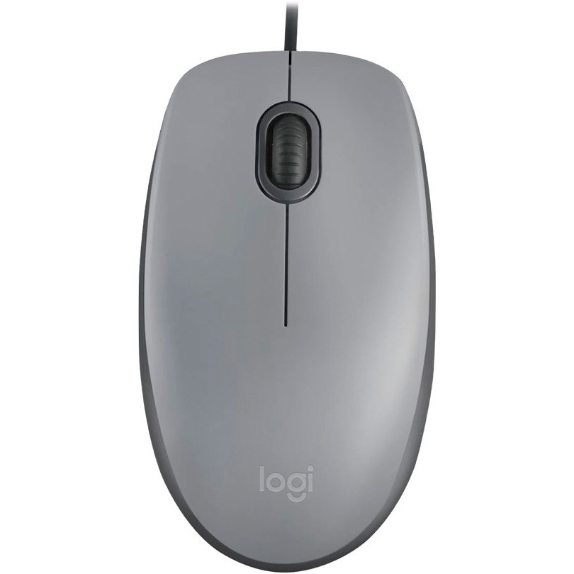 Logitech M110 Silent mus kablet grå