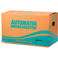 Flyttekasse m/automatbund 540x350x320mm M brun