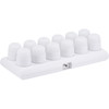 Securit MANI glasstager orange inkl. LED lys 12stk