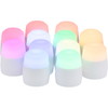 Securit MANI glasstager orange inkl. LED lys 12stk