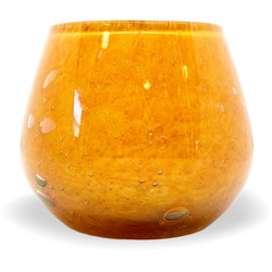 Securit LUNA glasstager orange inkl. LED lys 12stk