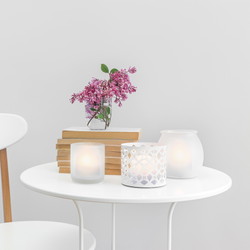 Securit AMSTERDAM fyrfadslys LED hvid 4stk