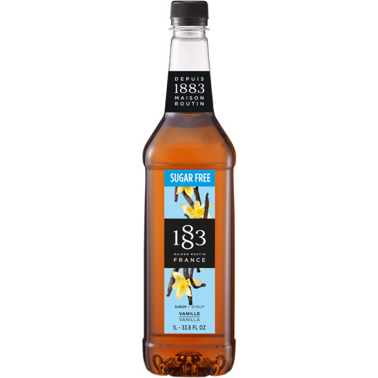 1883 sirup vanilje sukkerfri plastflaske 1L