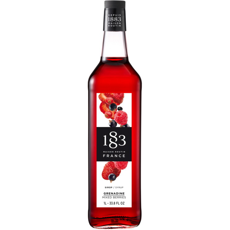 1883 sirup blandede bær glasflaske 1L
