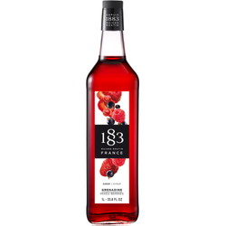 1883 sirup blandede bær glasflaske 1L
