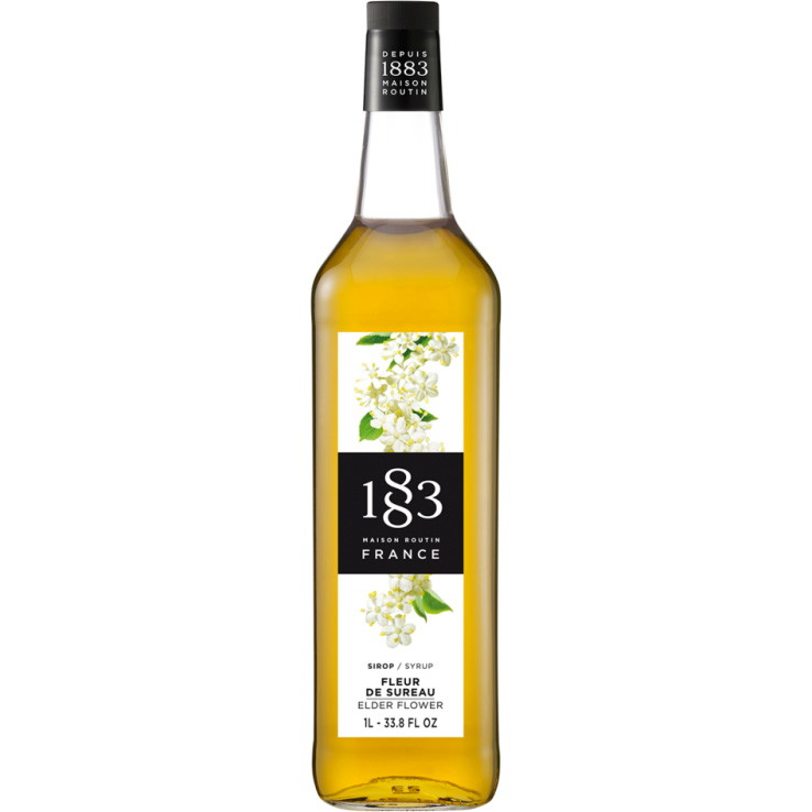 1883 sirup hyldeblomst glasflaske 1L