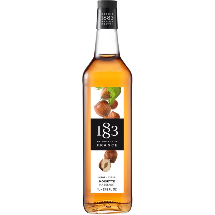 1883 sirup hasselnød glasflaske 1L