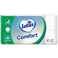 Lotus Comfort toiletpapir 3-lags hvid 56rl