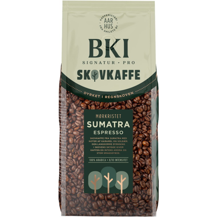 BKI Sumatra skovkaffe espressobønner 1000g