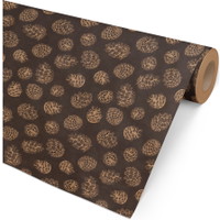 Julegavepapir kogler 154mx57cm brun
