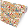 Julegavepapir hyggelig jul 154mx57cm guld