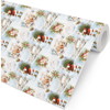 Julegavepapir julemand 100mx100cm hvid