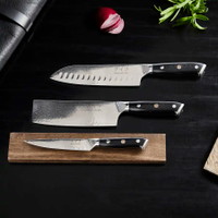 Damascus by Hâws knivsæt 16,5/18,5/13cm