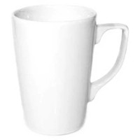Kaffekrus Ø8x11cm 33cl hvid 6stk