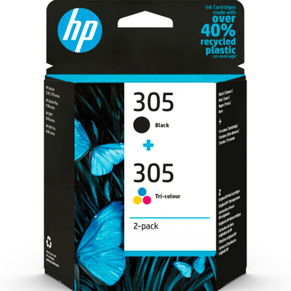 HP 305 blækpatroner Tri-color/sort
