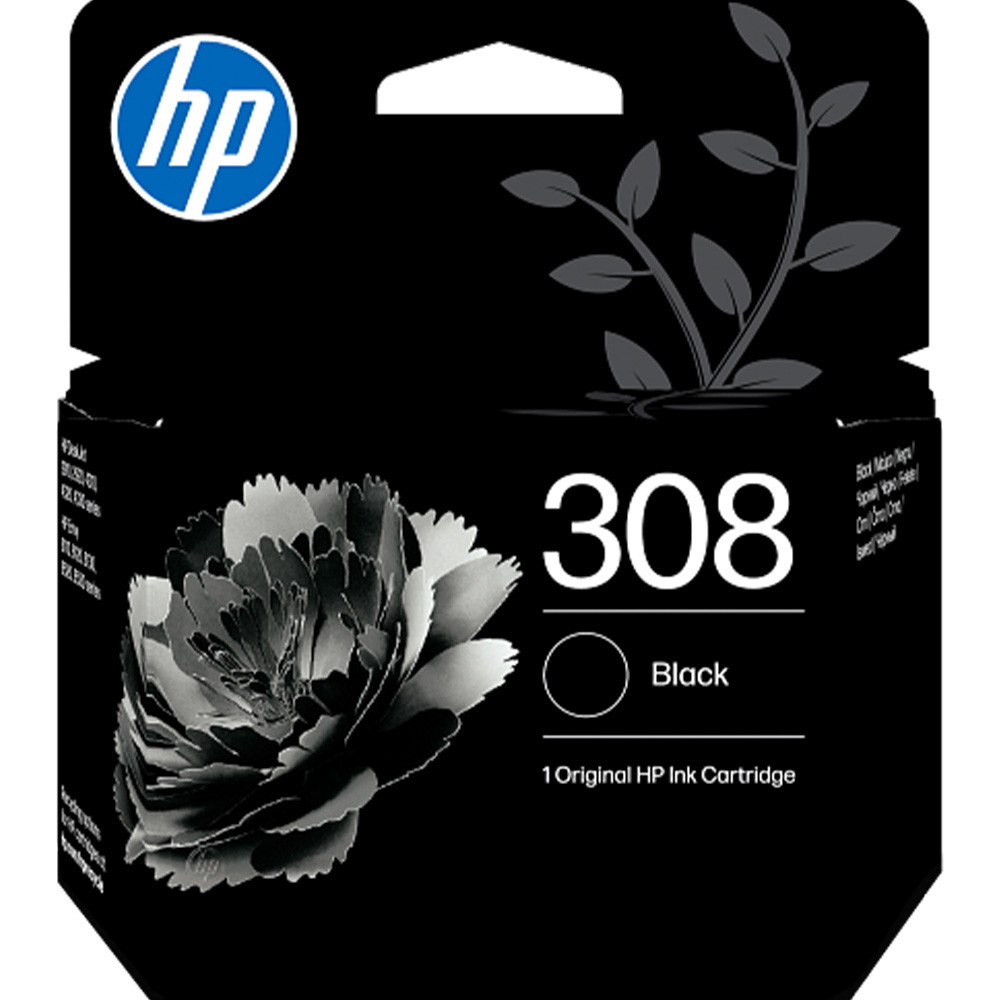 HP 308 blækpatron sort 160 ark