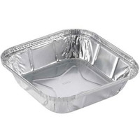 Firkantet alubakke 542ml 100stk