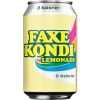 Faxe Kondi Lemonade 0% sukker 33cl dåse