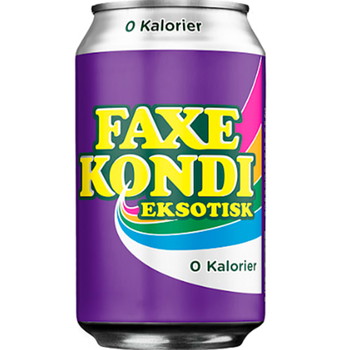 Faxe Kondi Eksotisk 0% sukker 33cl dåse