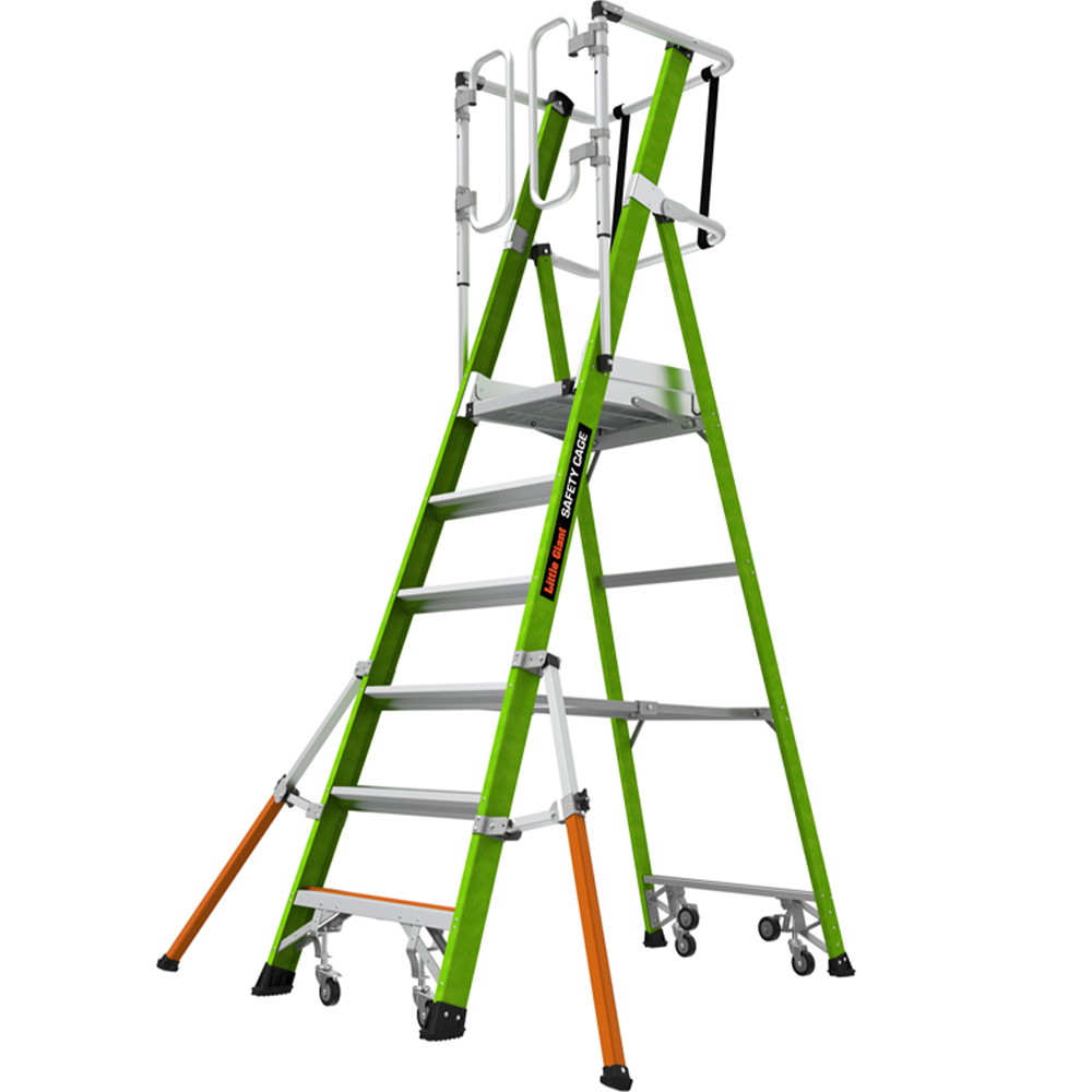JUMBO Giant platformsstige "Safety Cage" med 6 trin
