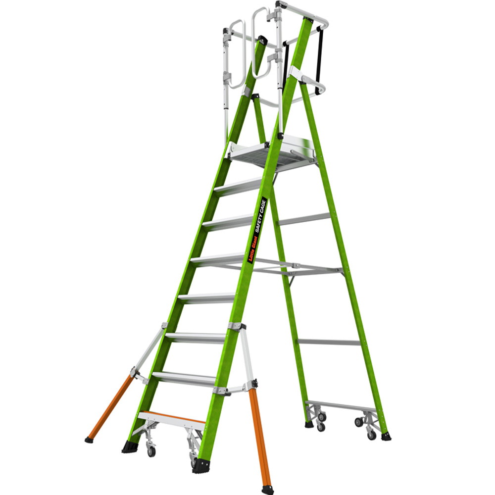 JUMBO Giant platformsstige "Safety Cage" med 8 trin