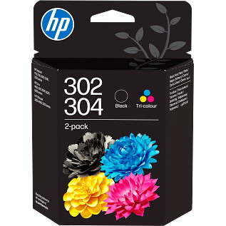HP 302/304 blækpatroner Tri-color/Black