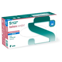 Sempermed Comfort latexhandske str. M hvid