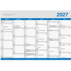 Mayland 27058000 klassisk vægkalender A5