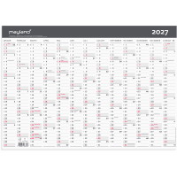 Mayland 27063300 moderne vægkalender 1x13mdr A3