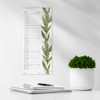 Mayland 27066110 blomster vægkalender 19x43cm