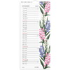 Mayland 27066110 blomster vægkalender 19x43cm