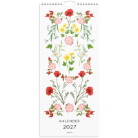 Mayland 27066110 blomster vægkalender 19x43cm