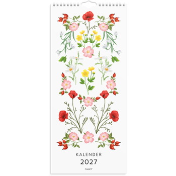 Mayland 27066110 blomster vægkalender 19x43cm