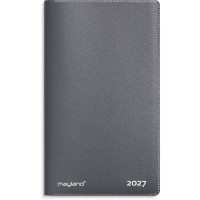 Mayland 27071000 mini indexkalender 8,1x14cm mørkegrå