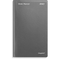 Mayland 27088000 Week Planner højformat 18x10,5cm mørkegrå