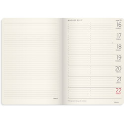 Burde 27200620 Forma Deluxe ugekalender A5 sort tværformat