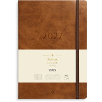 Burde 27200630 Forma Deluxe ugekalender A5 brun tværformat