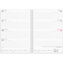 Mayland 27200710 ugekalender 4 illustrationer A5 tværformat