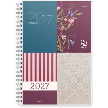 Mayland 27200710 ugekalender 4 illustrationer A5 tværformat