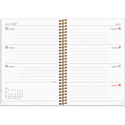 Mayland 27201210 ugekalender A6 præget tværformat