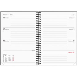 Mayland 27201220 ugekalender A6 matsort tværformat