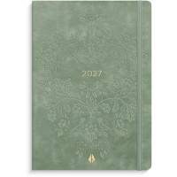 Burde 27201420 Forma Deluxe ugekalender A6 grøn tværformat