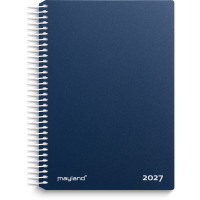 Mayland 27210020 dag spiralkalender 17,5x13,5cm blå