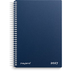 Mayland 27210020 dag spiralkalender 17,5x13,5cm blå